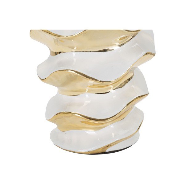 Fehér-aranyszínű kerámia asztali lámpa textil búrával (magasság 53 cm) Glam Space – Mauro Ferretti-image-4