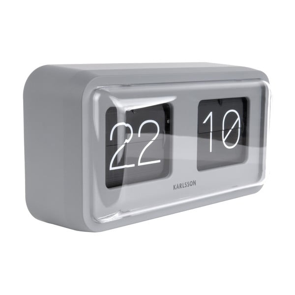 Bold Flip szürke asztali óra - Karlsson-image-1