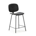 Fekete bárszék szett 2 db-os (ülésmagasság 66 cm) Arus – Marckeric