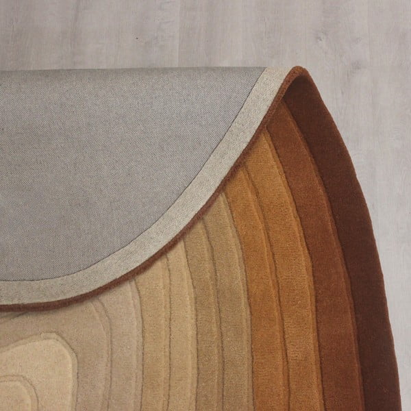 Téglavörös gyapjú szőnyeg 200x290 cm Puddle Ombre Wool – Flair Rugs-image-4