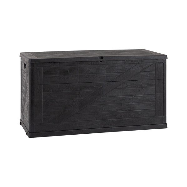 Antracitszürke kerti tárolódoboz Wood – Toomax