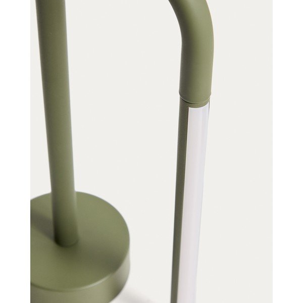 Zöld fém LED asztali lámpa (magasság 30 cm) Bow – Kave Home-image-3