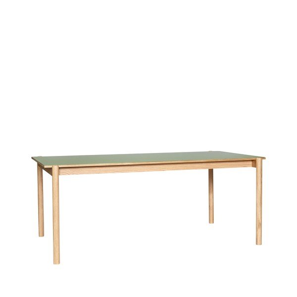 Tölgyfa étkezőasztal 107x190 cm Oblique – Hübsch