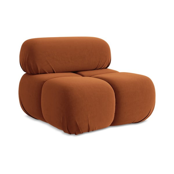 Narancssárga bársony kanapé modul (középső rész) Lokua – Makamii-image-1