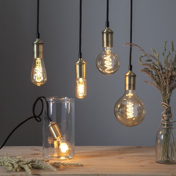 Meleg fehér szálas dimmelhető izzó E27, 3 W Spiral Filament – Star Trading-image-2