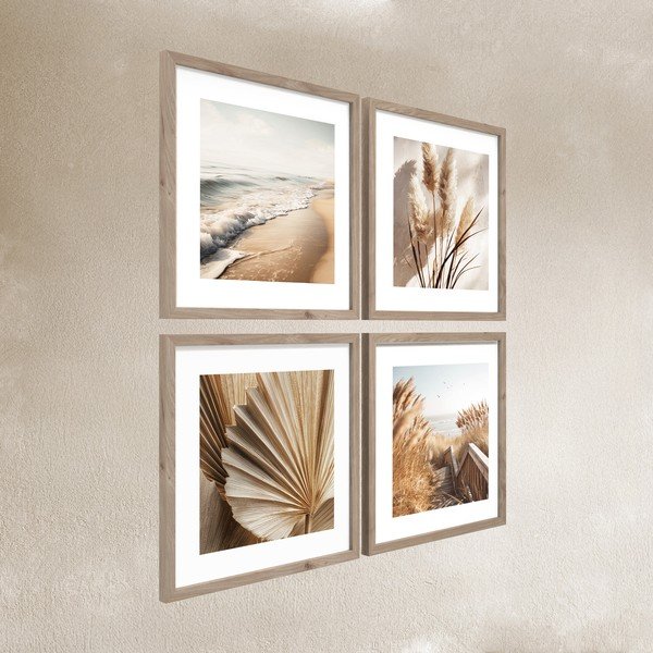 Nyomtatott keretezett kép szett 4 db-os 30x30 cm Boho Dreams – Styler-image-3