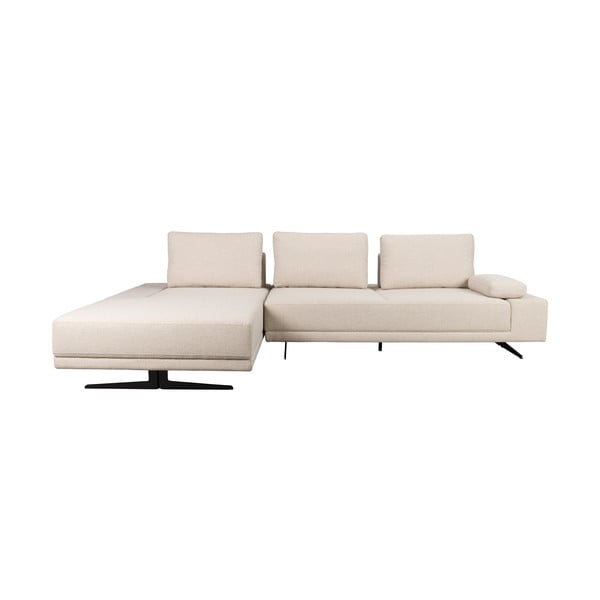 Krémszínű sarokkanapé (bal oldali) Shelly – Dutchbone