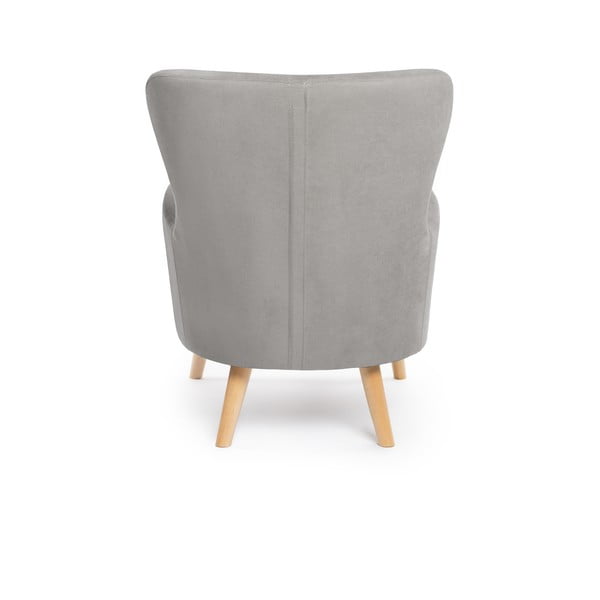 Világosszürke füles fotel Noemye – Bonami Selection-image-4