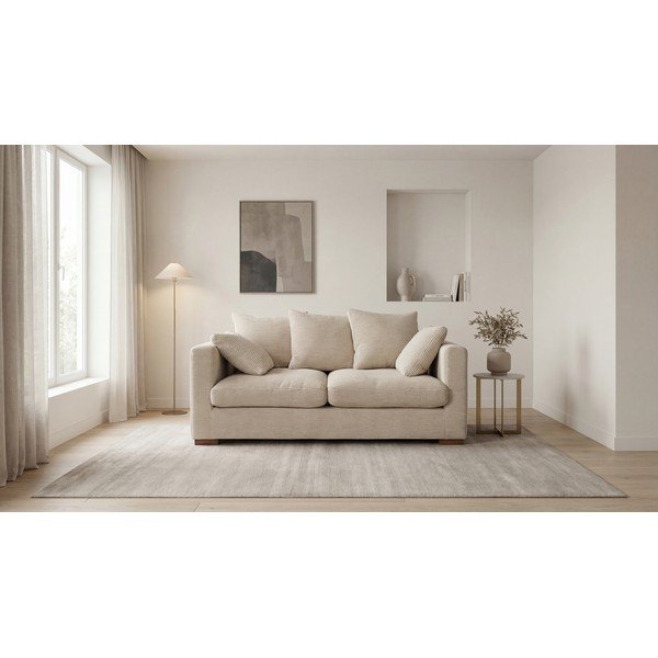 Bézs kordbársony kanapé 175 cm Comfy – Scandic-image-4