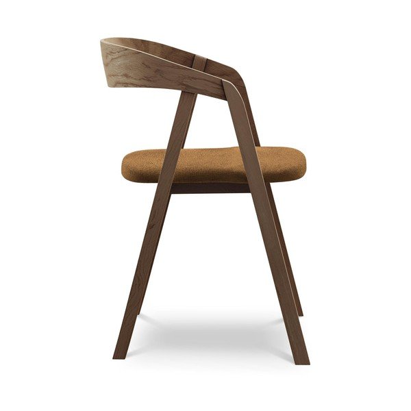 Terrakotta színű tömörfa étkezőfotel Erika – Makamii-image-2