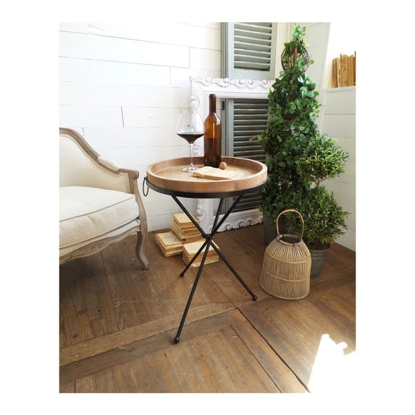 Country kisasztal levehető fa asztallappal - Orchidea Milano