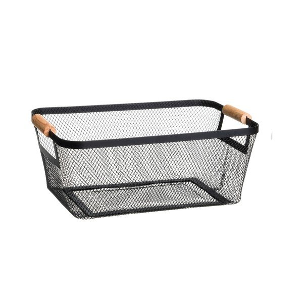 Fémhuzalos tárolókosár szett 2 db-os 33x21x14 cm – Casa Selección-image-3