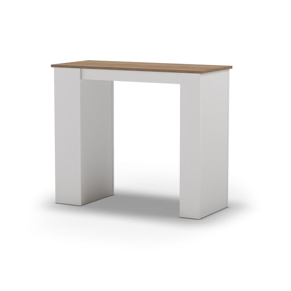 Bárasztal tölgyfa dekoros asztallappal 52x120 cm Peru – Marckeric-image-4