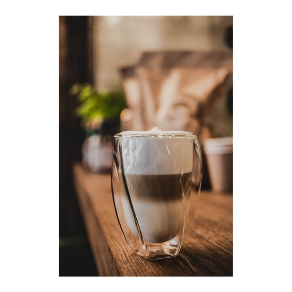 Latte 2 db duplafalú pohár, 300 ml - Vialli Design-image-3
