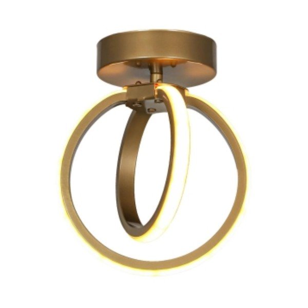 Bronzszínű fém LED mennyezeti lámpa Sezen – Squid Lighting