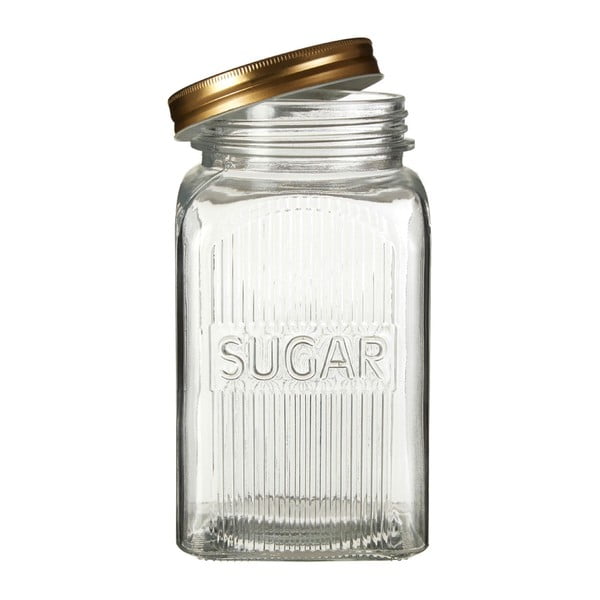 Embossed cukor-, kávé- és teatartó doboz szett, aranyszínű részletekkel - Premier Housewares-image-1