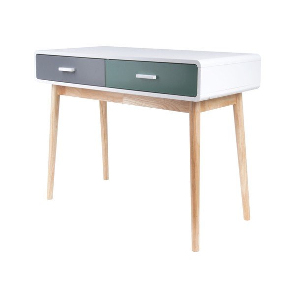 Neat zöld-szürke konzolasztal, 2 fiókkal - Leitmotiv-image-1