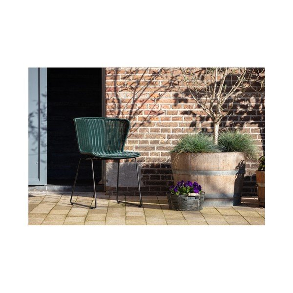 Fekete műrattan kerti szék szett 2 db-os Wings – WOOOD-image-1