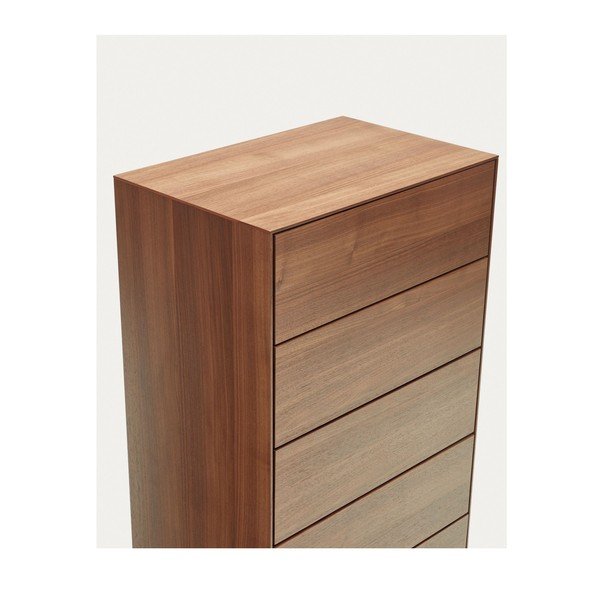 Natúr színű magas komód diófa dekorral 60x114 cm Vedrana – Kave Home-image-3