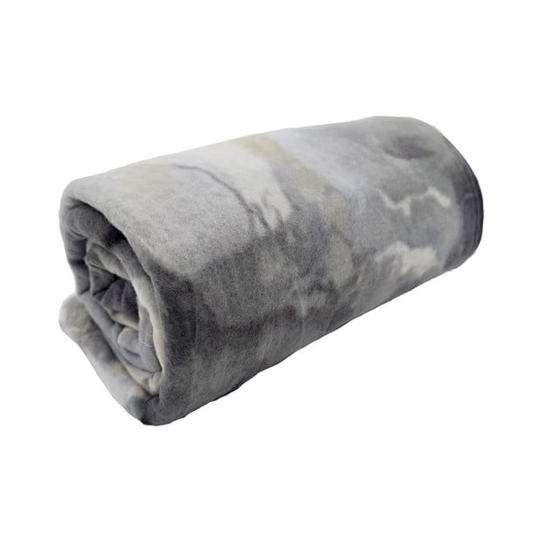 Szürke fleece takaró 150x200 cm Marble – JAHU collections