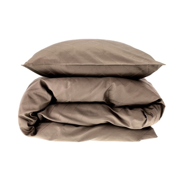 Szürkésbarna egyszemélyes hosszabbított damaszt ágyneműhuzat 140x220 cm Tiles – Södahl-image-4