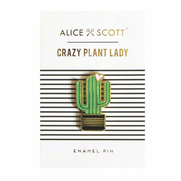 Kaktusz formájú kitűző - Portico Designs