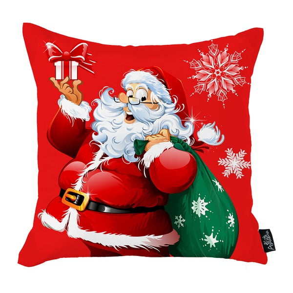 Honey Christmas Santa Claus piros karácsonyi párnahuzat, 45 x 45 cm - Mike & Co. NEW YORK