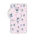 Gumis egyszemélyes pamut gyerek lepedő 90x200 cm Lilo and Stitch – Jerry Fabrics