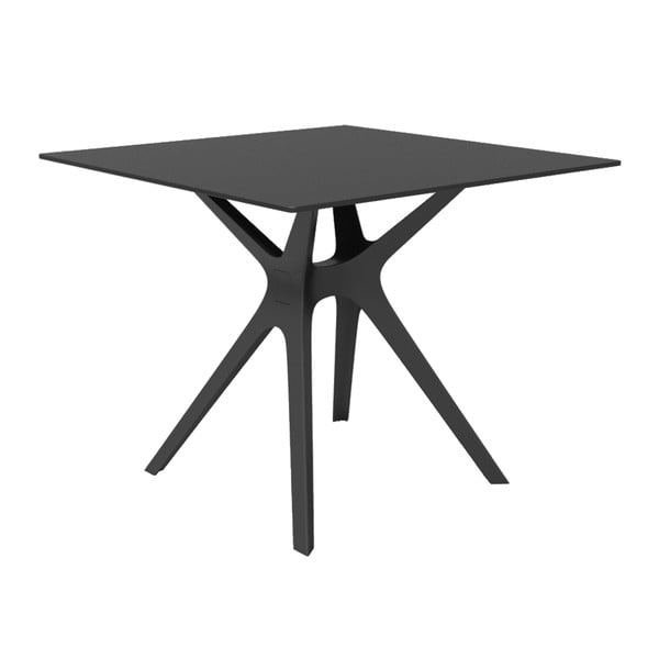 Vela fekete étkezőasztal, 90 x 90 cm - Resol
