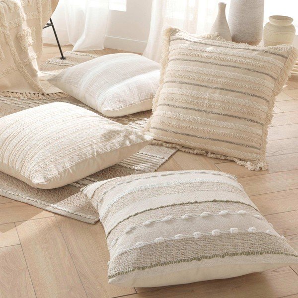 Pamut díszpárna 60x60 cm Atlas – douceur d'intérieur-image-1