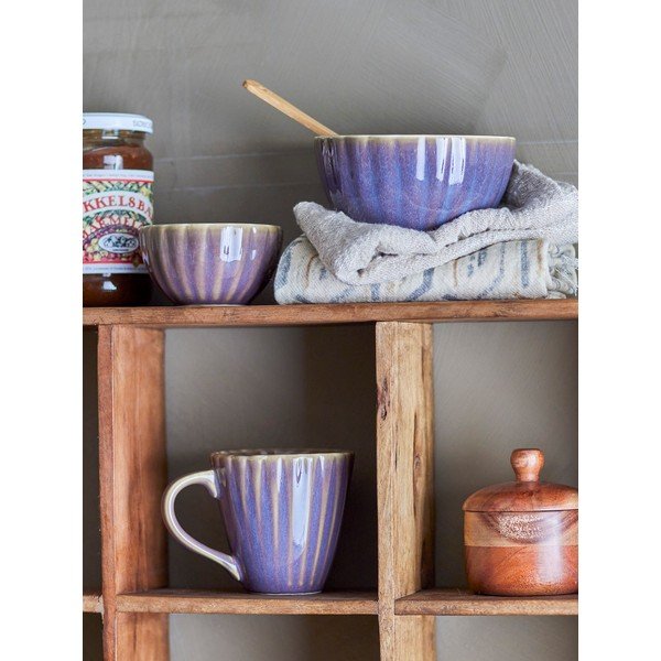 Sötétlila kőedény bögre 220 ml Latina – Bloomingville-image-4