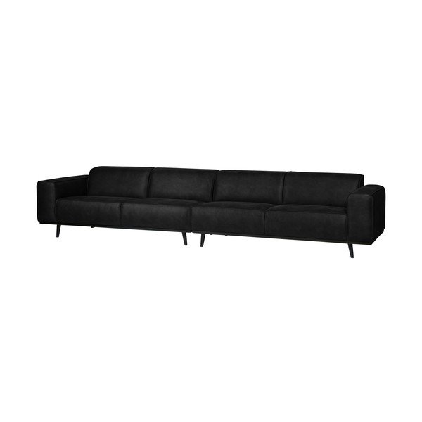 Statement fekete művelúr kanapé, 372 cm - BePureHome-image-1