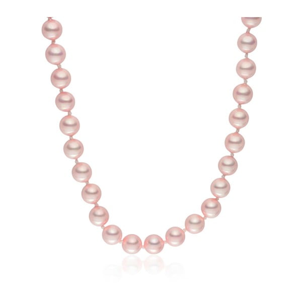 Mystic Rose rózsaszín gyöngy nyaklánc, 50 cm - Pearls of London