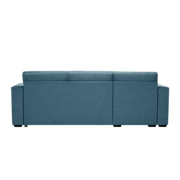 Succès világostürkiz ágyneműtartós, kinyitható kanapé, bal oldalas - INTERIEUR DE FAMILLE PARIS-image-3