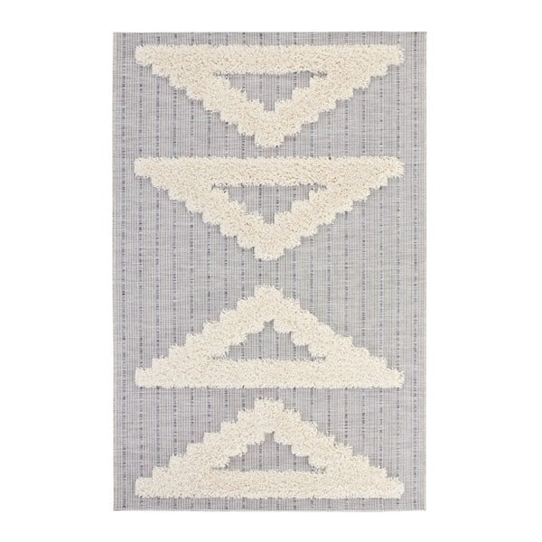 Handira Triangles szürke szőnyeg, 170 x 115 cm - Mint Rugs