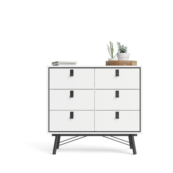 Ry fehér komód, 102 x 95 cm - Tvilum-image-4