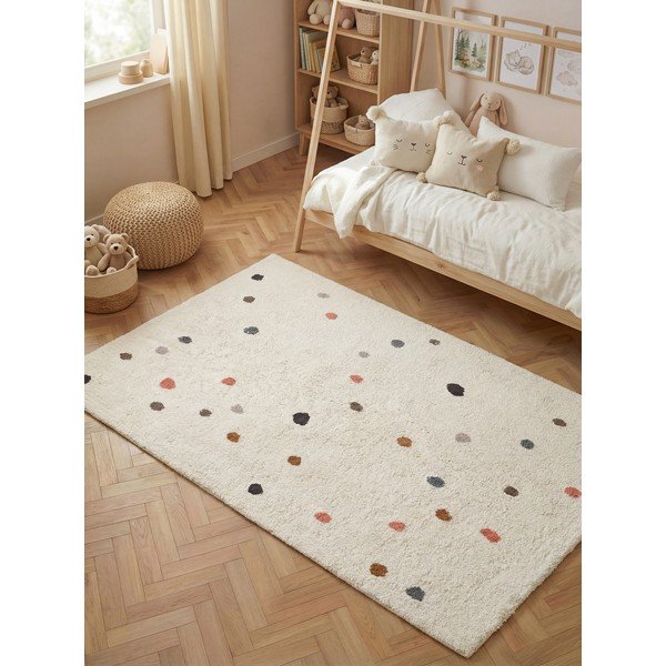 Krémszínű mosható-kézi szövésű pamut gyerek szőnyeg 140x200 cm Snuggle Pippo – Hanse Home-image-1