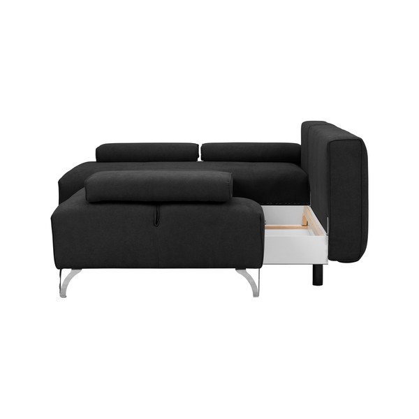 Virgo sötétszürke kinyitható sarokkanapé, bal oldali - Windsor & Co Sofas-image-4