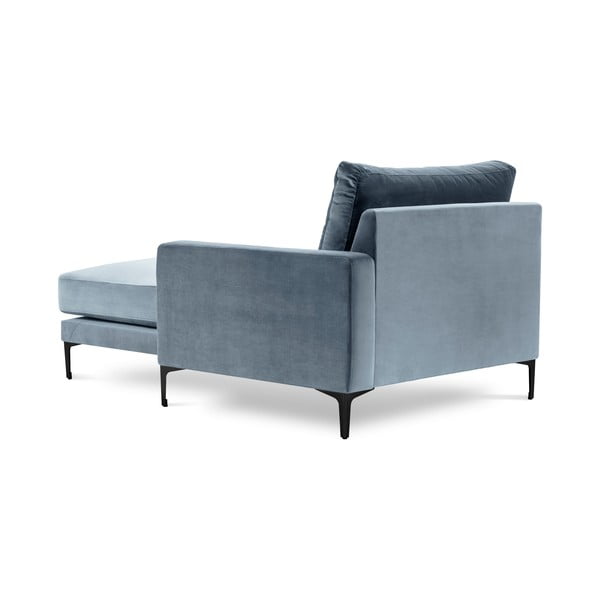 Harmony világoskék bársony heverő, jobb oldali - Kooko Home-image-3