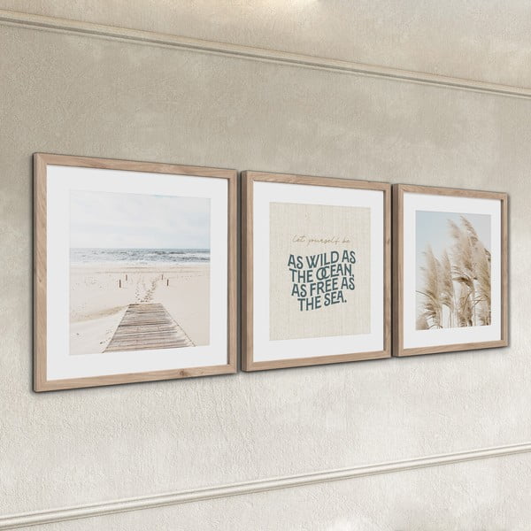 Kép szett 3 db-os 30x40 cm Seaside – Styler-image-2