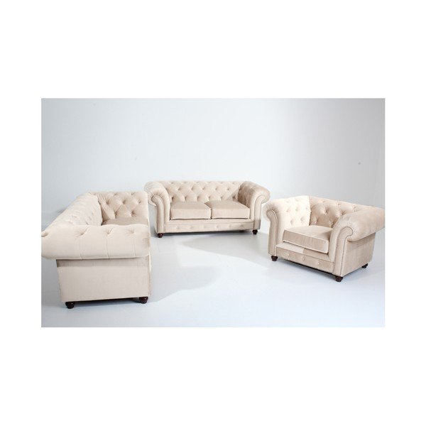 Orleans Velvet krémszínű fotel - Max Winzer-image-1
