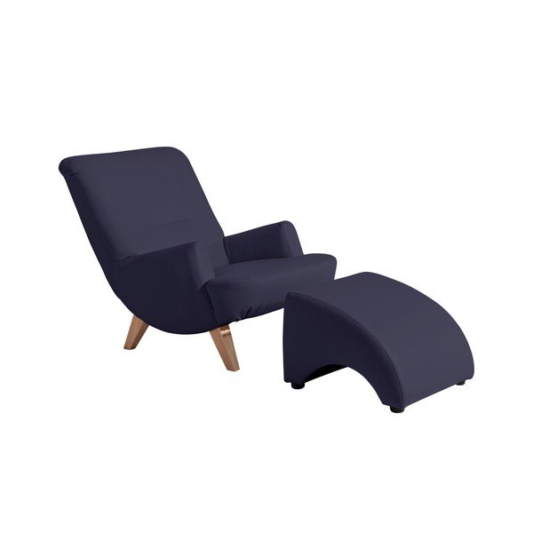 Brandford sötétkék műbőr lábtartó - Max Winzer-image-1