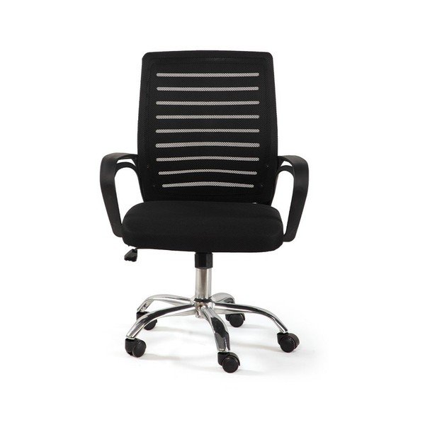 Fekete kárpitozott irodai szék Evon – Bonami Essentials-image-2