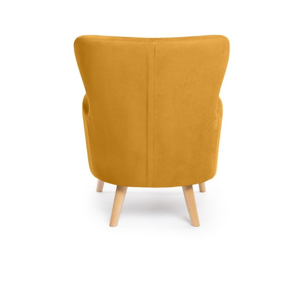 Mustársárga füles fotel Noemye – Bonami Selection-image-4