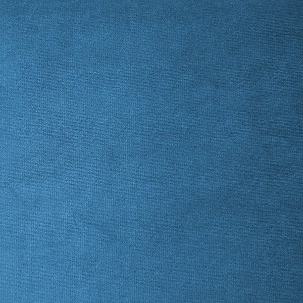 Velvet Cube kék háromszemélyes, elemes kanapé lábtartóval - Vivonita-image-1