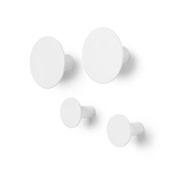 Ponto 4 db fehér fali akasztó - Blomus