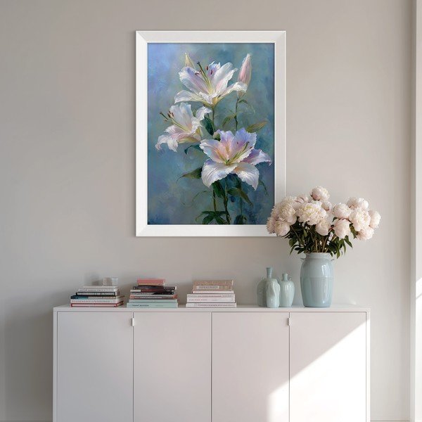 Nyomtatott keretezett kép 56x75 cm Lilies – Styler-image-2