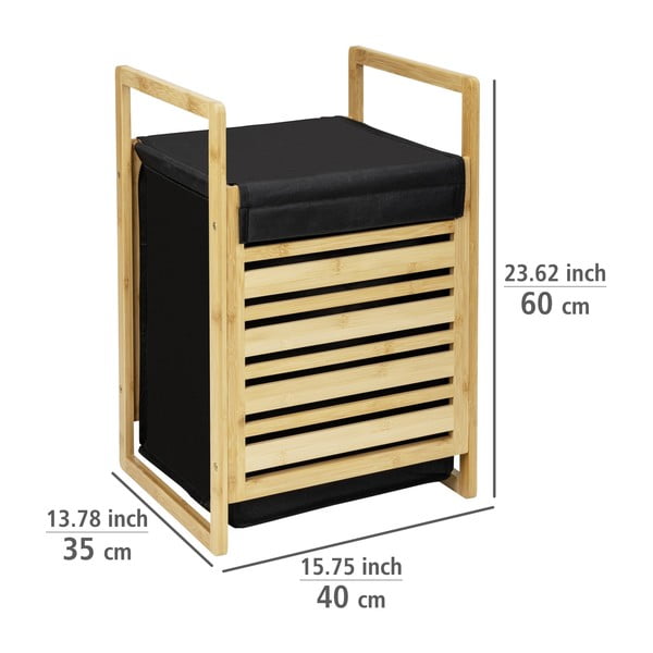 Textil szennyeskosár 47 l Ecori – Wenko-image-4