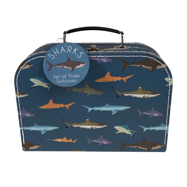 Gyerek bőrönd készlet 3 db-os Sharks - Rex London-image-2