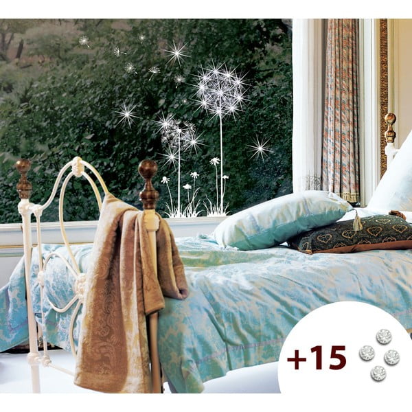 Dandelion Flowers 15 darabos öntapadós matricaszett Swarovski kristályokkal - Ambiance-image-2